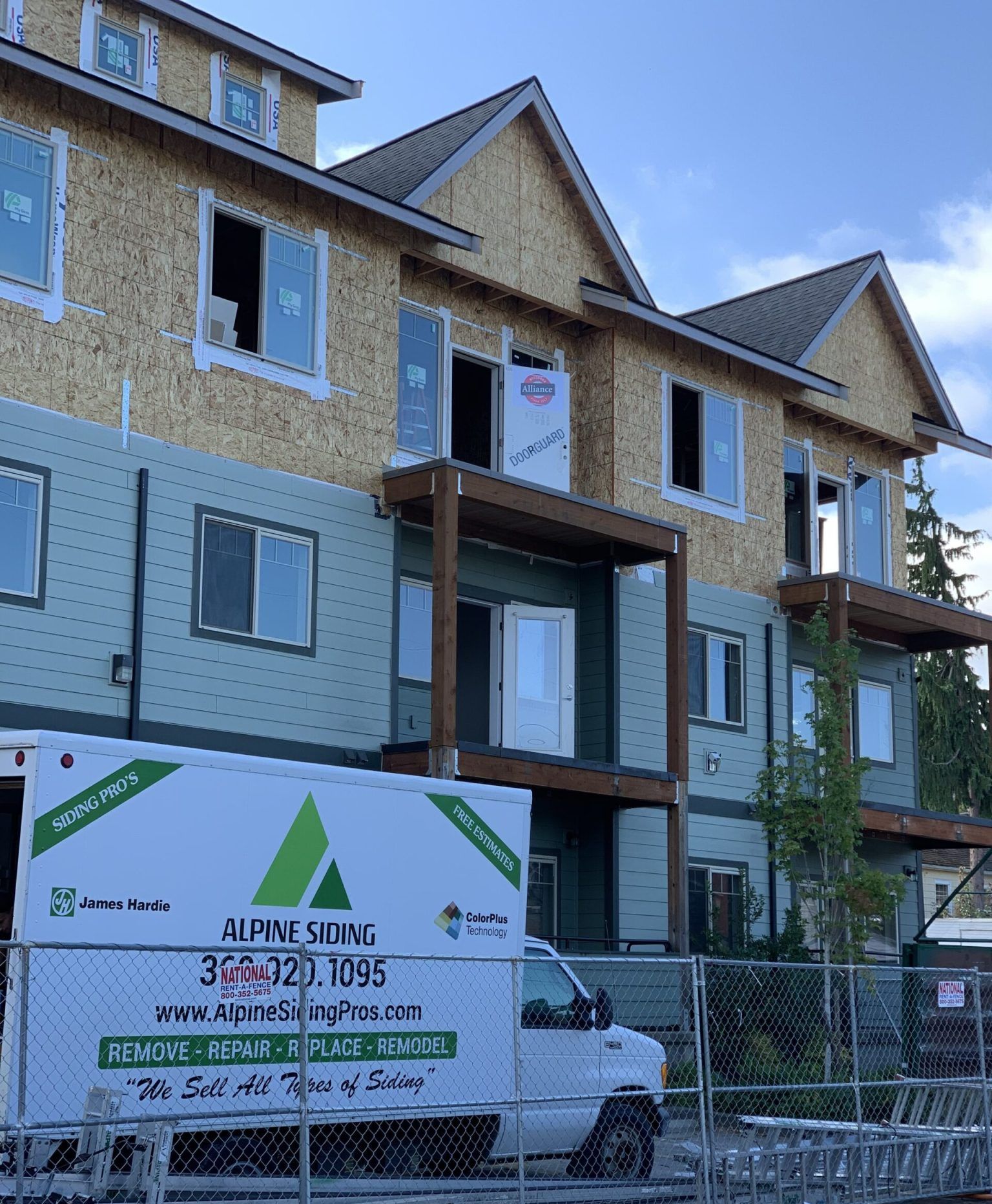 Alpine Exteriors siding project in Whatcom County, Washington