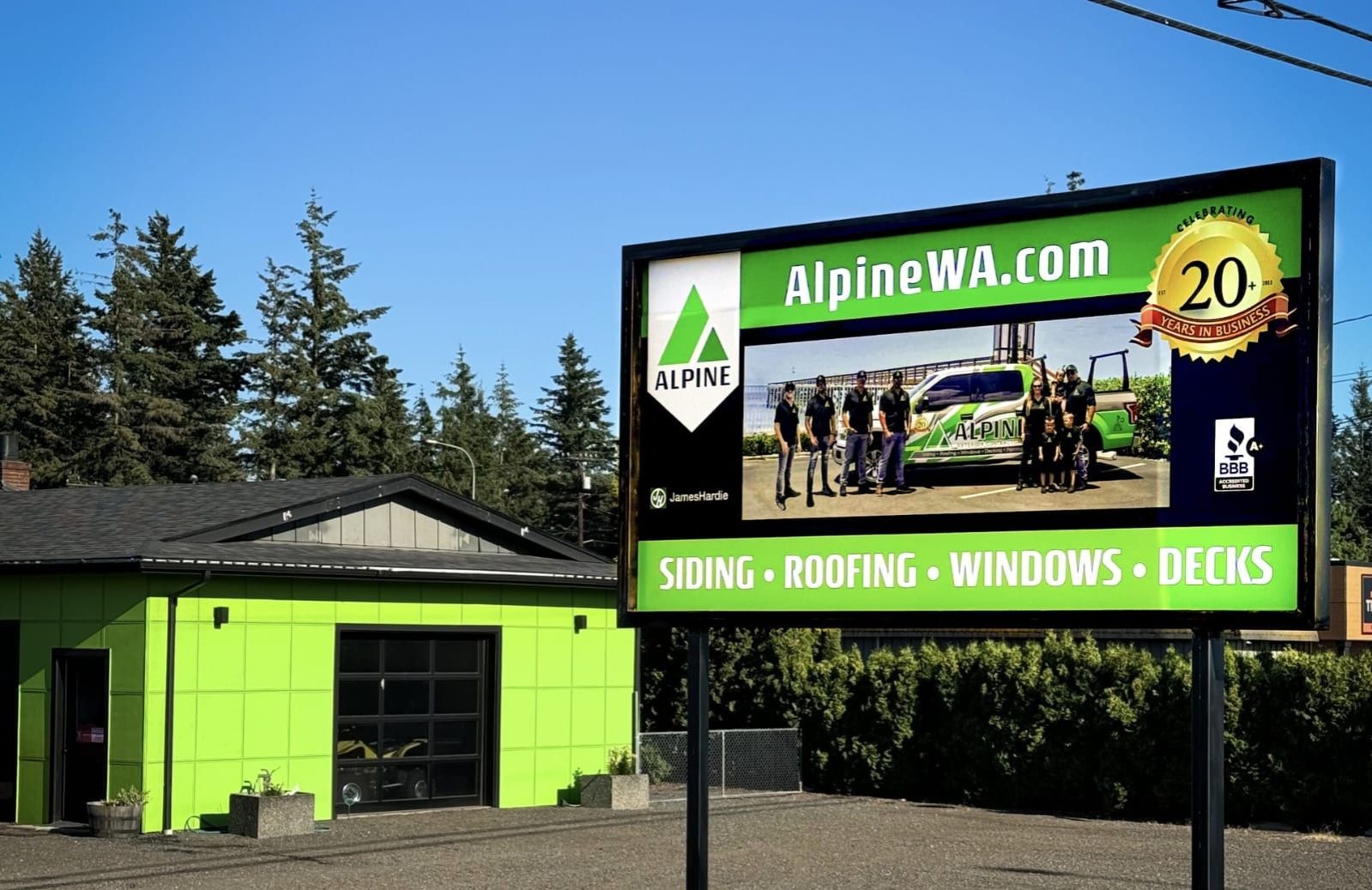 Alpine Exteriors siding project in Whatcom County, Washington